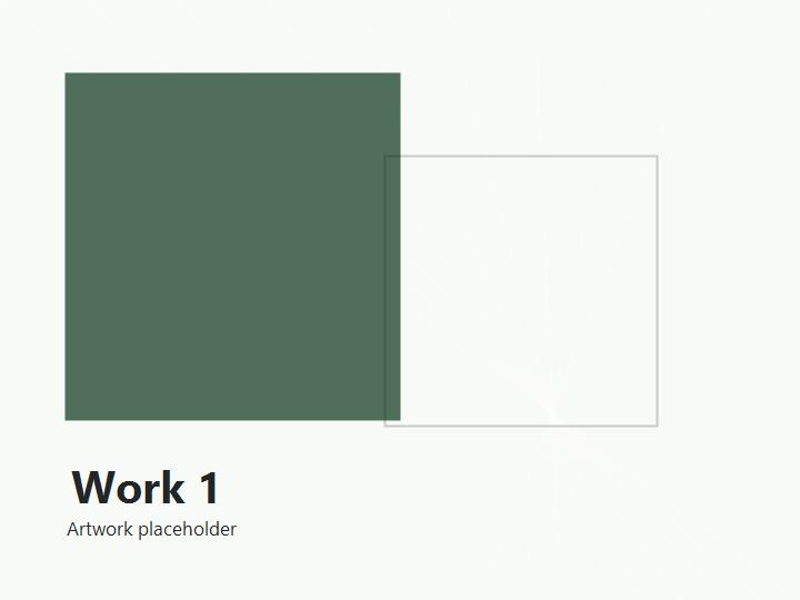 Artwork placeholder 1: replace with title and medium